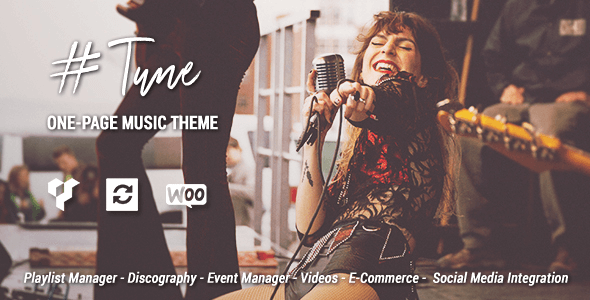 Tune v1.6.1 – Responsive One-Page Music WordPress Theme