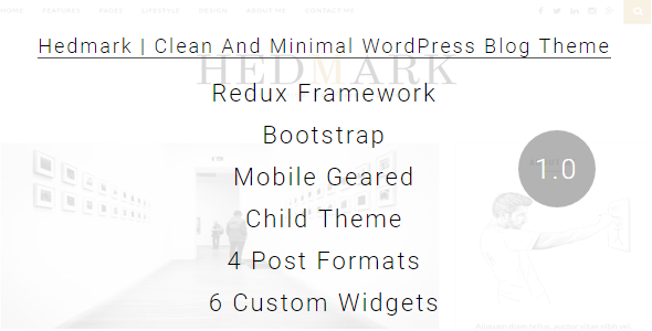 HEDMARK - CLEAN & MINIMAL RESPONSIVE WORDPRESS THEME