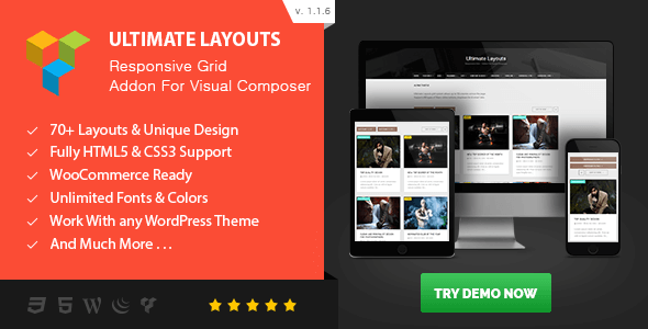 Ultimate Layouts v1.1.6 – Responsive Grid Addon For Visual Composer
