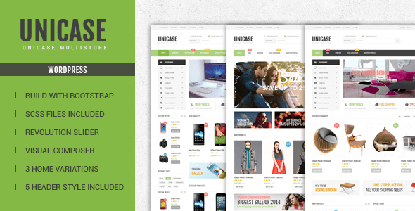 Unicase v1.3.2 – WordPress Electronics Store WooCommerce Theme