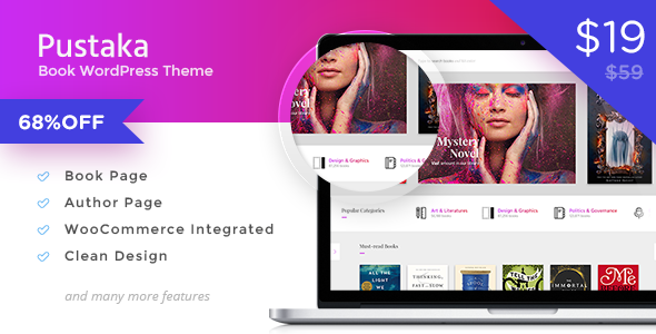 PUSTAKA - WOOCOMMERCE THEME FOR BOOK STORE