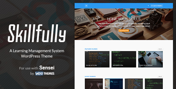 SKILLFULLY V1.1.2 - A LEARNING MANAGEMENT SYSTEM THEME