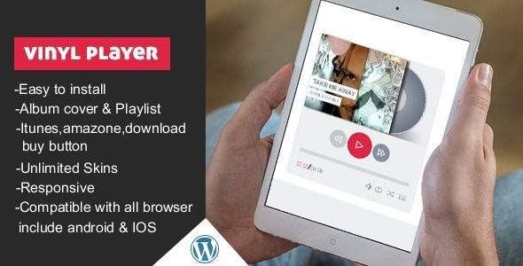 Vinyl v1.1 – Audio Player With Playlist WordPress Plugin