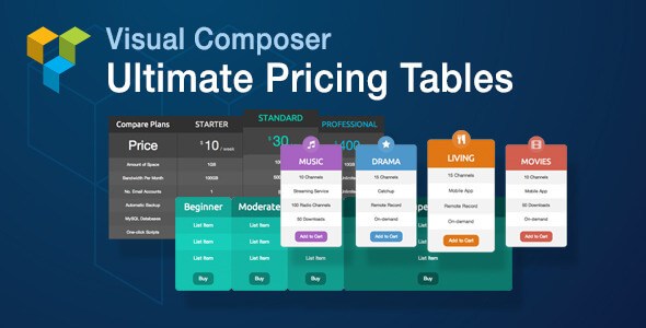 Ultimate Pricing Tables Add-on v1.6 for Visual Composer