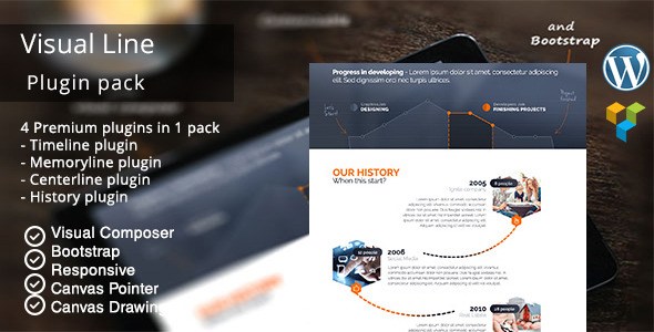 VisualLine Timeline v1.5.0 Visual Composer Addons Pack