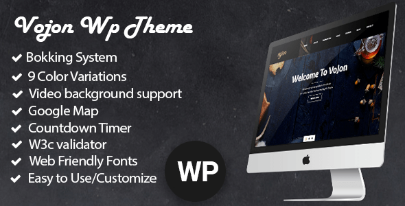 Vojon v1.0 – Responsive Restaurant WordPress Theme