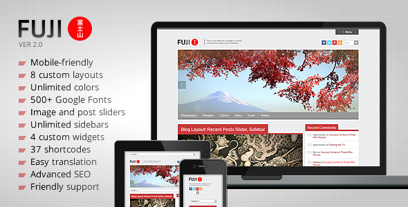 FUJI - CLEAN RESPONSIVE THEMEFOREST WORDPRESS THEME