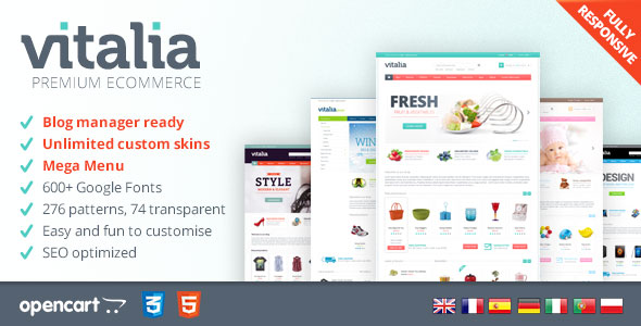 VITALIA - THEMEFOREST RESPONSIVE OPENCART TEMPLATE