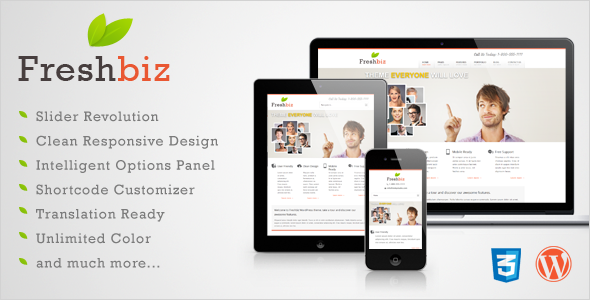 FRESHBIZ - THEMEFOREST RESPONSIVE BUSINESS WP THEME