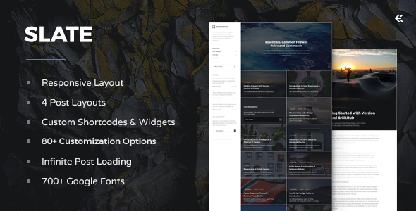 SLATE V2.1.0 - RESPONSIVE WORDPRESS BLOG THEME