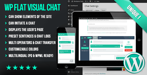 WP Flat Visual Chat v5.367 – WordPress Live Chat Plugin