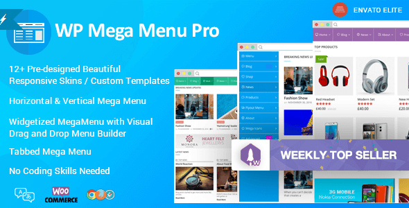 WP Mega Menu Pro v1.0.8 – Responsive Mega Menu Plugin