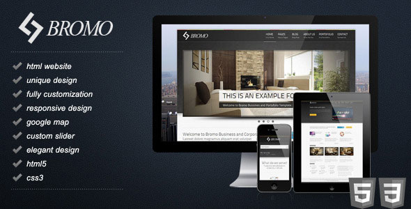 Bromo - Premium Responsive Business HTML5 Template