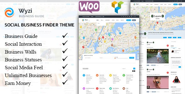 WYZI v1.5.2 – WordPress Social Business Finder Directory Theme