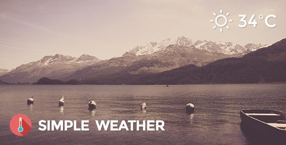 Simple Weather v4.0.3 – Weather WordPress Shortcode & Widget Plugin