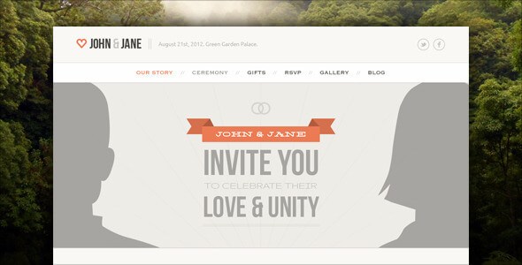 Wedding v1.3.17 – Responsive Single Page WP Theme