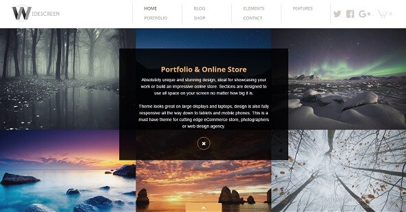 Widescreen v1.84 – WP Unique Portfolio & Online Store Theme