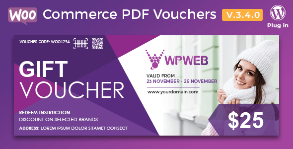 WooCommerce PDF Vouchers v3.4.0 – Premium WordPress Plugin