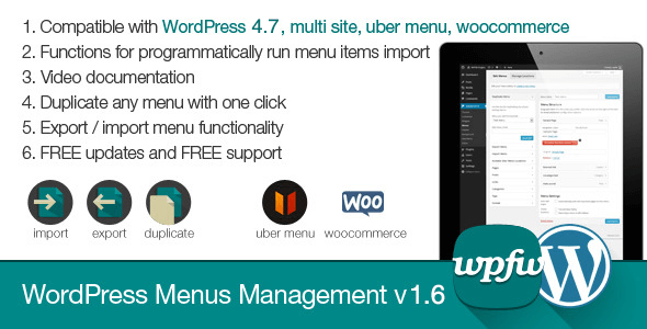 Download – WordPress Menus Management v1.6 Plugin