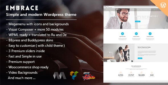 EMBRACE V1.5.6 - CREATIVE CORPORATE WORDPRESS THEME