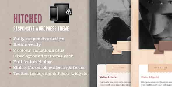 HITCHED - THEMEFOREST RESPONSIVE WORDPRESS WEDDING THEME