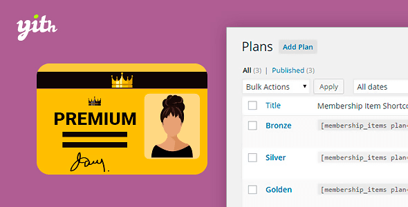 YITH WooCommerce Membership Premium v1.1.1 Plugin
