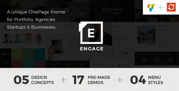 ENGAGE - CREATIVE ONE PAGE WORDPRESS THEME