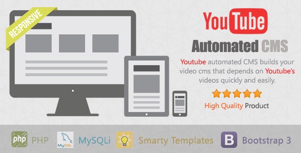 YouTube Automated CMS v1.0.7 Premium PHP Script