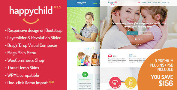 HAPPYCHILD V4.5 - KINDERGARTEN WORDPRESS THEME