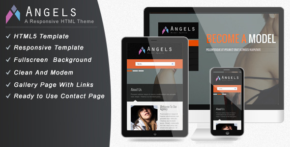Angel - Themeforest Responsive Model Agency Template