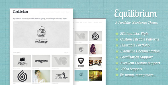 EQUILIBRIUM V1.5.5 - CLEAN AND MODERN WP PORTFOLIO THEME