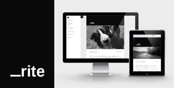 _rite : Minimal, Responsive, Themeforest WP Theme