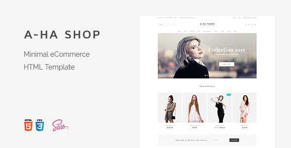 A-ha Shop - Minimal Elegant eCommerce HTML Template