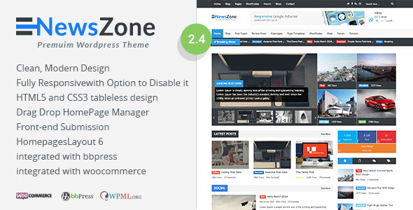 NEWSZONE V2.4.7 - RESPONSIVE & RETINA WORDPRESS MAGAZINE