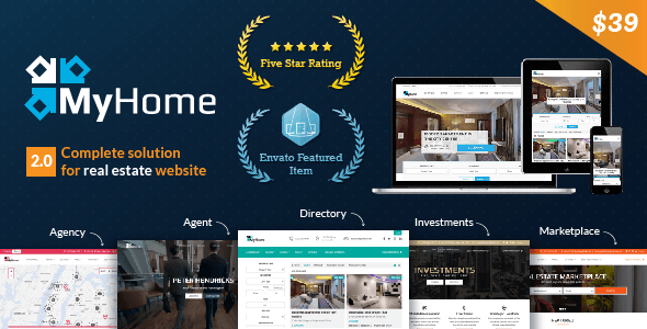 MyHome v2.0.22 – Responsive Real Estate WordPress Theme
