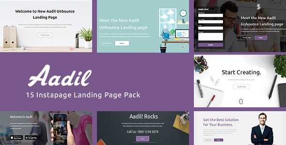 Aadil - instapage Onepage Template