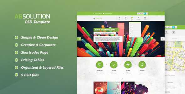 Absolution - Themeforest PSD Template
