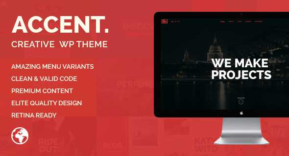 Accent v1.1.1 - Creative Responsive WordPress Theme