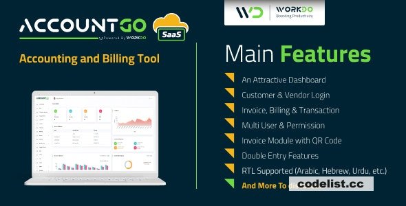 AccountGo SaaS v7.9 - Accounting and Billing Tool - nulled