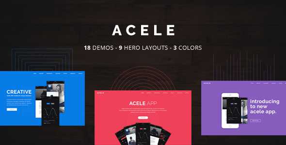 Acele - App, Game, Product HTML Template
