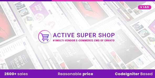 Active Super Shop v1.5.5 - Multi-vendor CMS