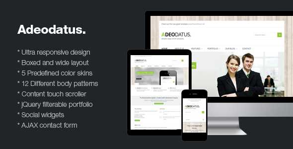 Adeodatus - Clean Business HTML Template