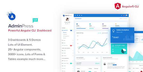 Admin Press Angular CLI Admin Template