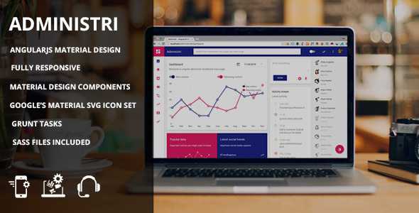 Administri - Material Design & Node Based Admin Dashboard