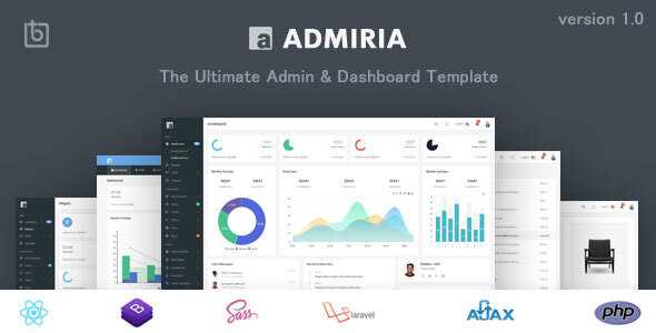 Admiria v1.0 - The Ultimate Admin & Dashboard Template