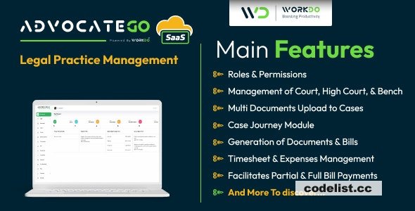 AdvocateGo SaaS v4.3 - Legal Practice Management - nulled
