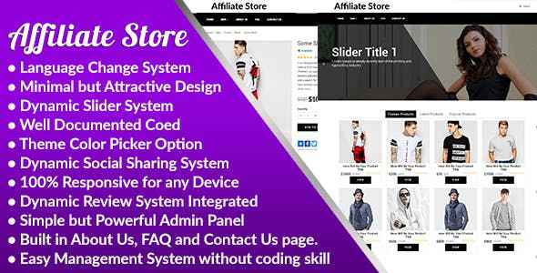 Affiliate Store v1.0 - Responsive Affiliate Store Management System - nulled