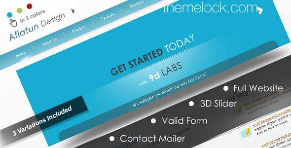 Aflatun Design - Themeforest HTML Business Template