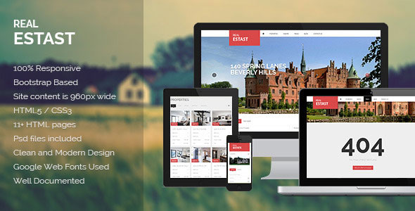 RealEstast - Themeforest Real Estate HTML Template