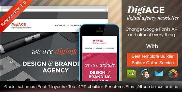 AGENCY - Responsive Email Template With Builder